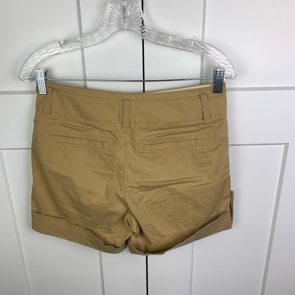 Vince Size 2 Cuffed Khaki Shorts Stretch Roll Tab - Picture 5 of 5